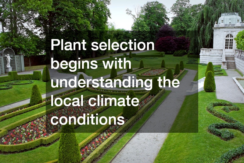Plant selection begins with understanding the local climate conditions