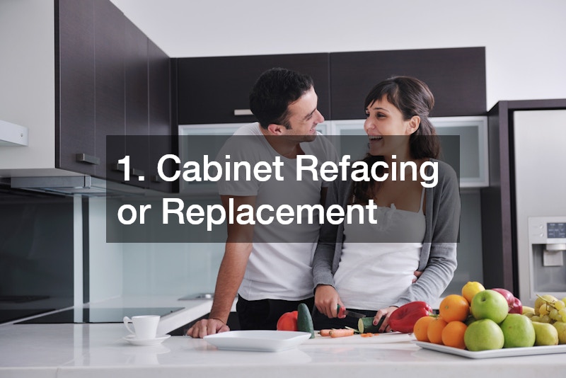 1. Cabinet Refacing or Replacement