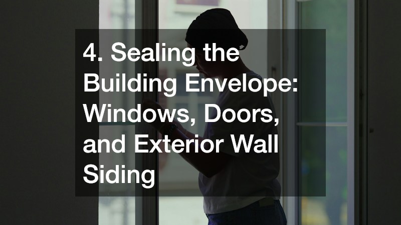 4. Sealing the Building Envelope: Windows, Doors, and Exterior Wall Siding