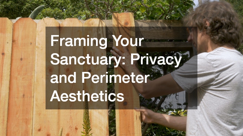 Framing Your Sanctuary: Privacy and Perimeter Aesthetics