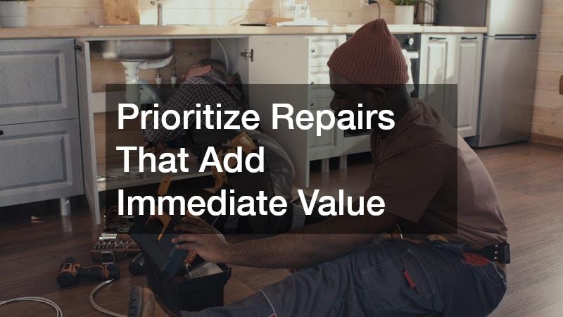 Prioritize Repairs That Add Immediate Value