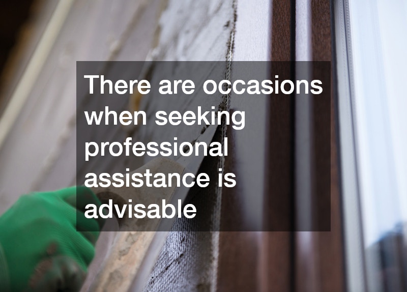 There are occasions when seeking professional assistance is advisable