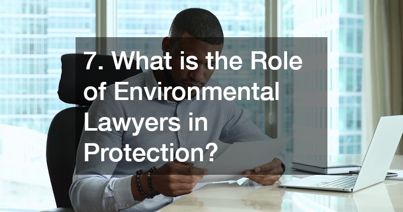 7. What is the Role of Environmental Lawyers in Protection?