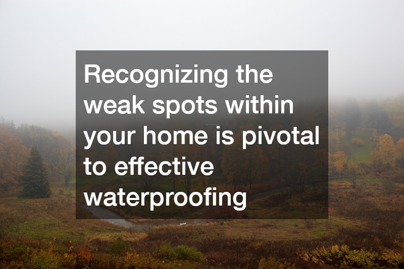 Recognizing the weak spots within your home is pivotal to effective waterproofing