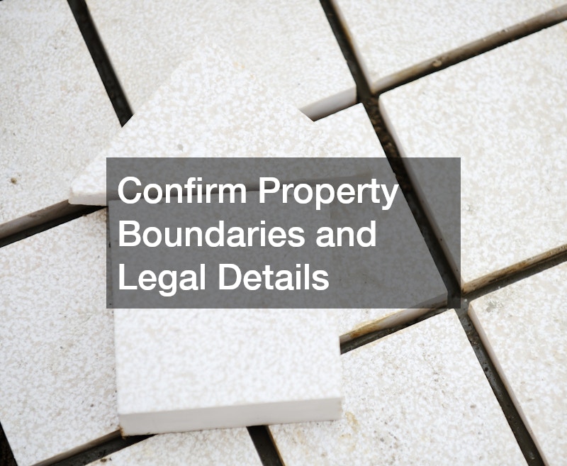 Confirm Property Boundaries and Legal Details