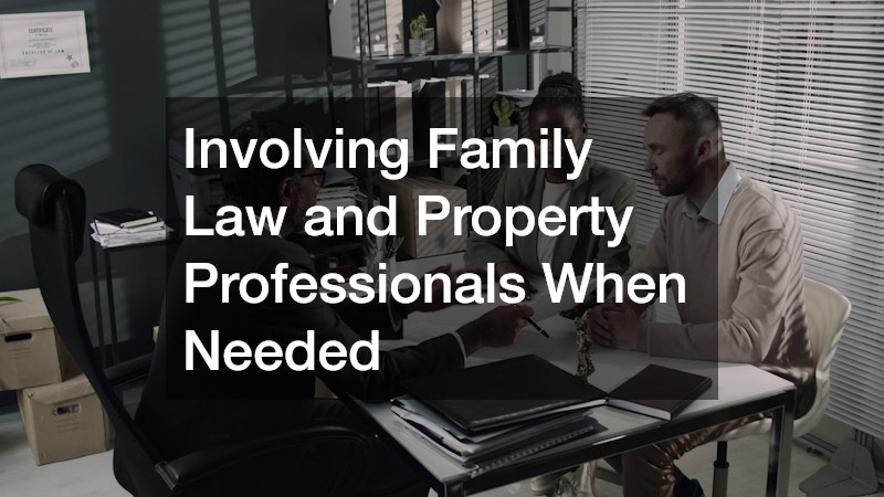 Involving Family Law and Property Professionals When Needed