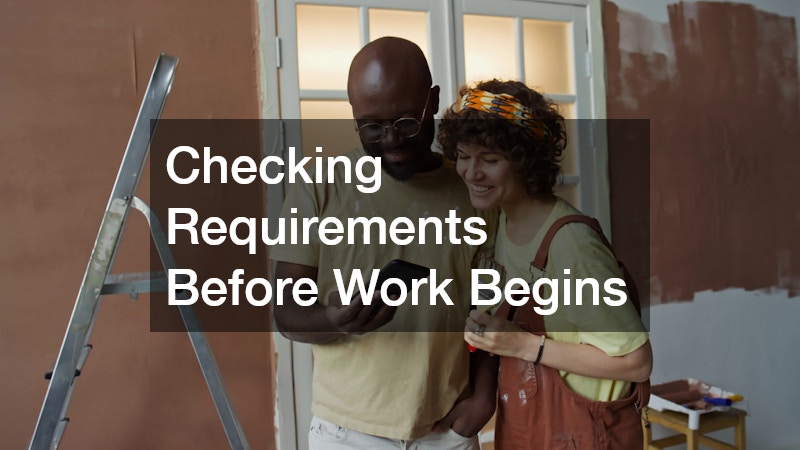 Checking Requirements Before Work Begins
