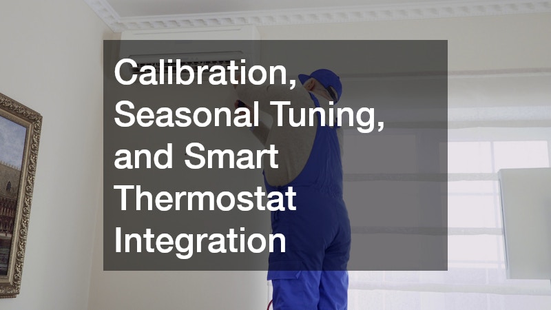 Calibration, Seasonal Tuning, and Smart Thermostat Integration