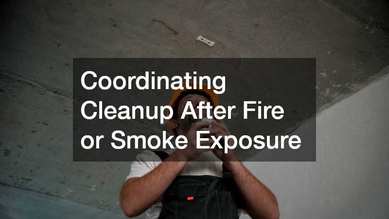 Coordinating Cleanup After Fire or Smoke Exposure