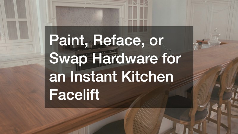 Paint, Reface, or Swap Hardware for an Instant Kitchen Facelift