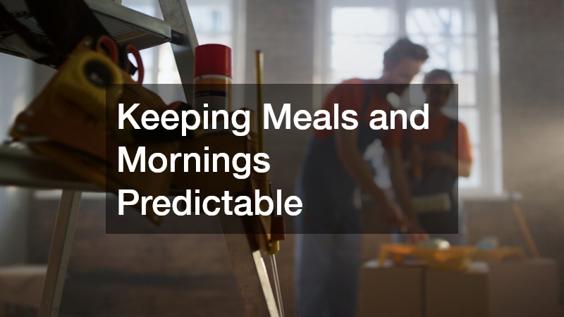 Keeping Meals and Mornings Predictable
