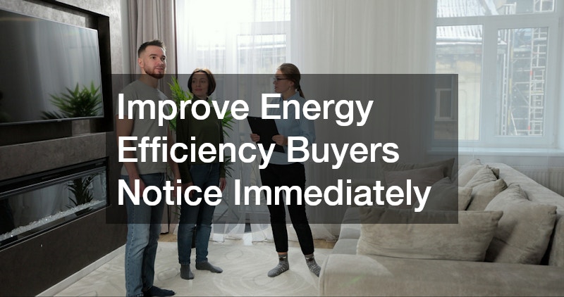 Improve Energy Efficiency Buyers Notice Immediately