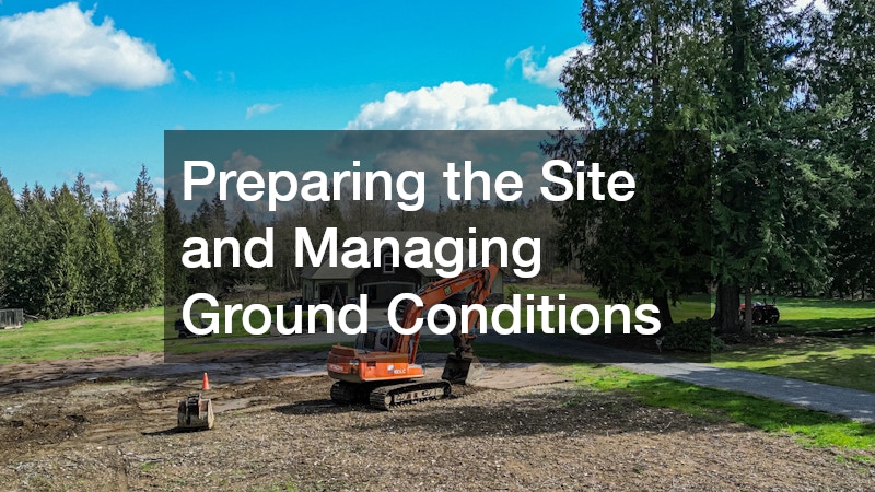 Preparing the Site and Managing Ground Conditions