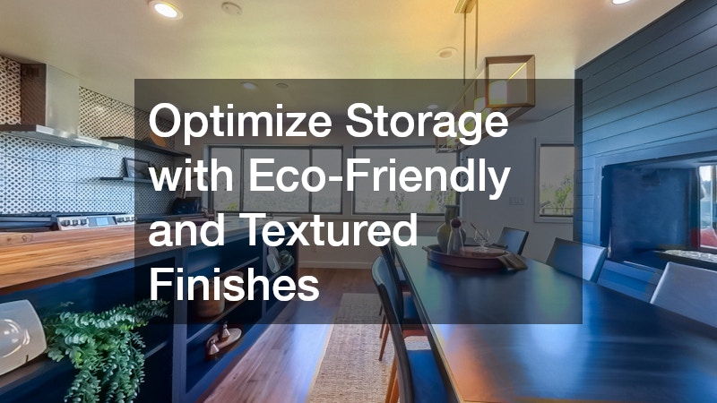 Optimize Storage with Eco-Friendly and Textured Finishes