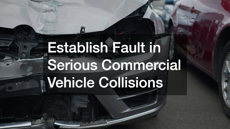 Establish Fault in Serious Commercial Vehicle Collisions