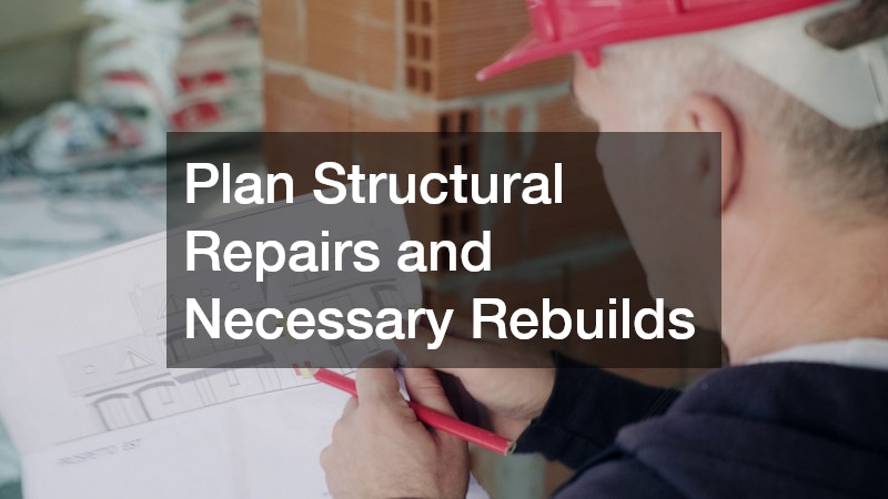 Plan Structural Repairs and Necessary Rebuilds