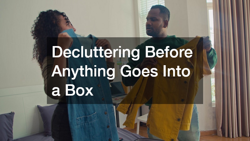 Decluttering Before Anything Goes Into a Box
