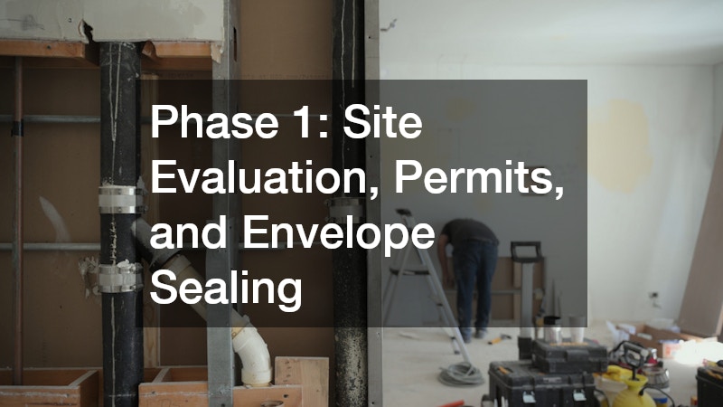 Phase 1: Site Evaluation, Permits, and Envelope Sealing
