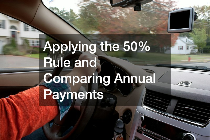 Applying the 50% Rule and Comparing Annual Payments