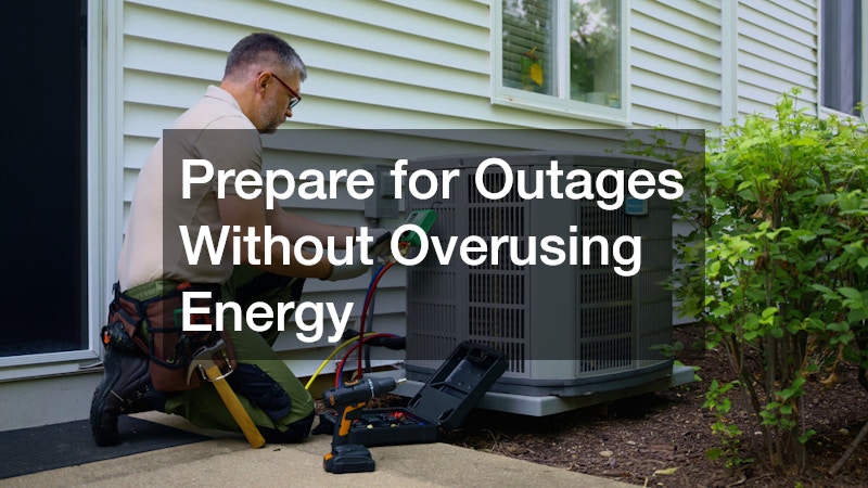 Prepare for Outages Without Overusing Energy