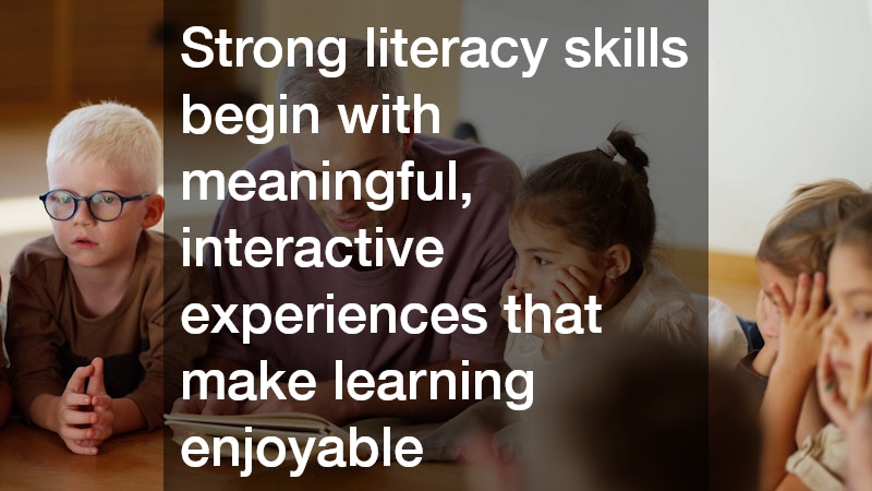 Strong literacy skills begin with meaningful, interactive experiences that make learning enjoyable