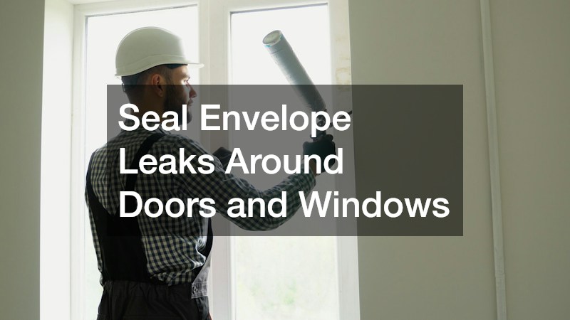 Seal Envelope Leaks Around Doors and Windows