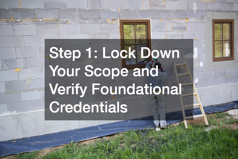 Step 1: Lock Down Your Scope and Verify Foundational Credentials