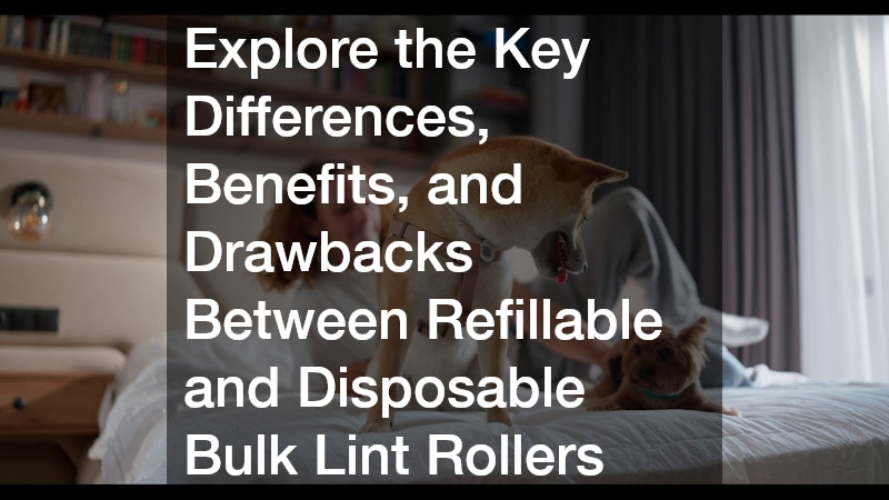Explore the Key Differences, Benefits, and Drawbacks Between Refillable and Disposable Bulk Lint Rollers