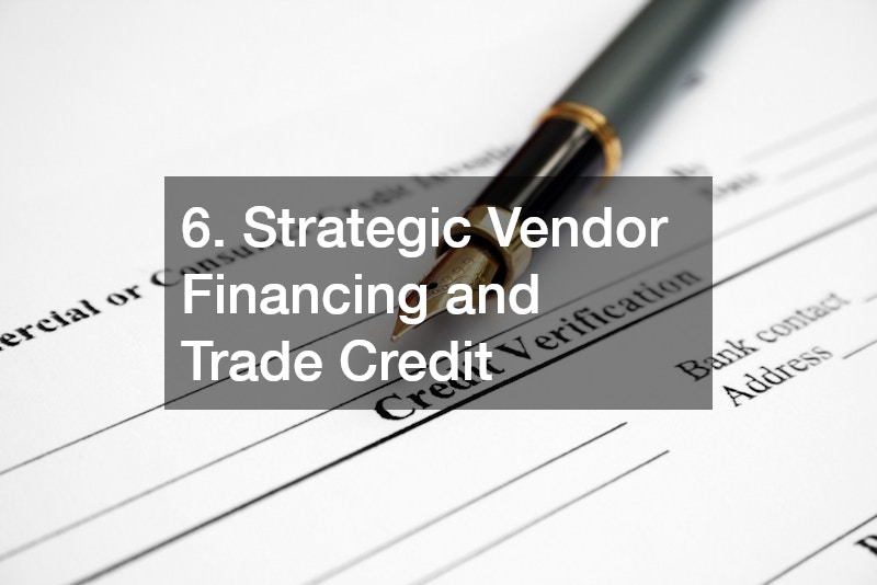 6. Strategic Vendor Financing and Trade Credit