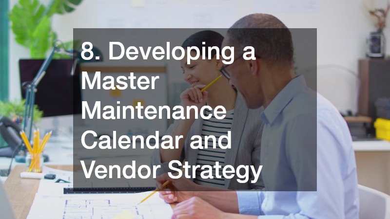 8. Developing a Master Maintenance Calendar and Vendor Strategy