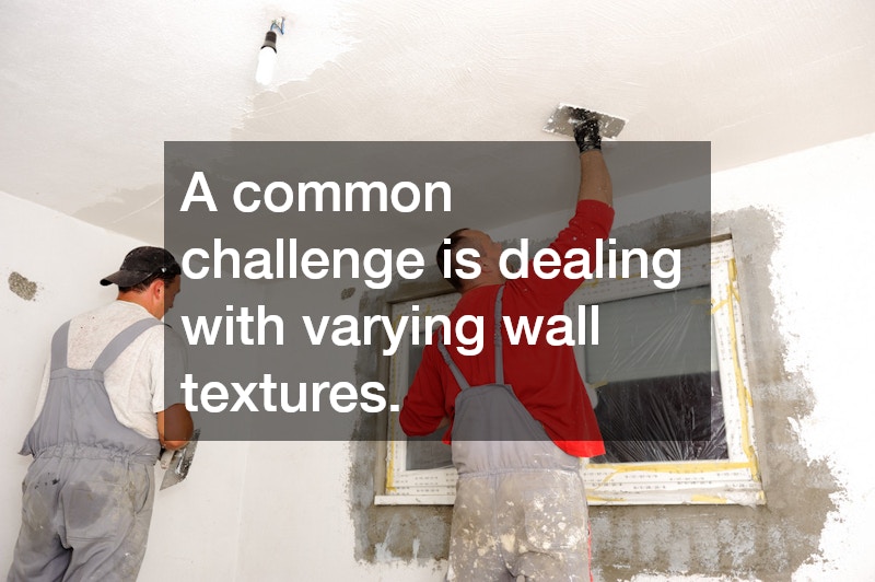 A common challenge is dealing with varying wall textures.