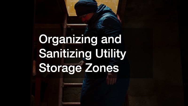 Organizing and Sanitizing Utility Storage Zones