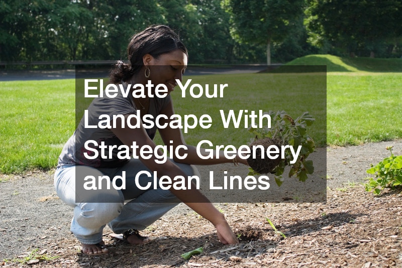 Elevate Your Landscape With Strategic Greenery and Clean Lines