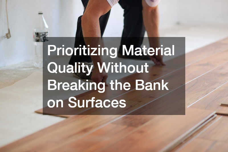 Prioritizing Material Quality Without Breaking the Bank on Surfaces