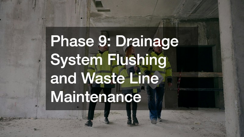 Phase 9: Drainage System Flushing and Waste Line Maintenance