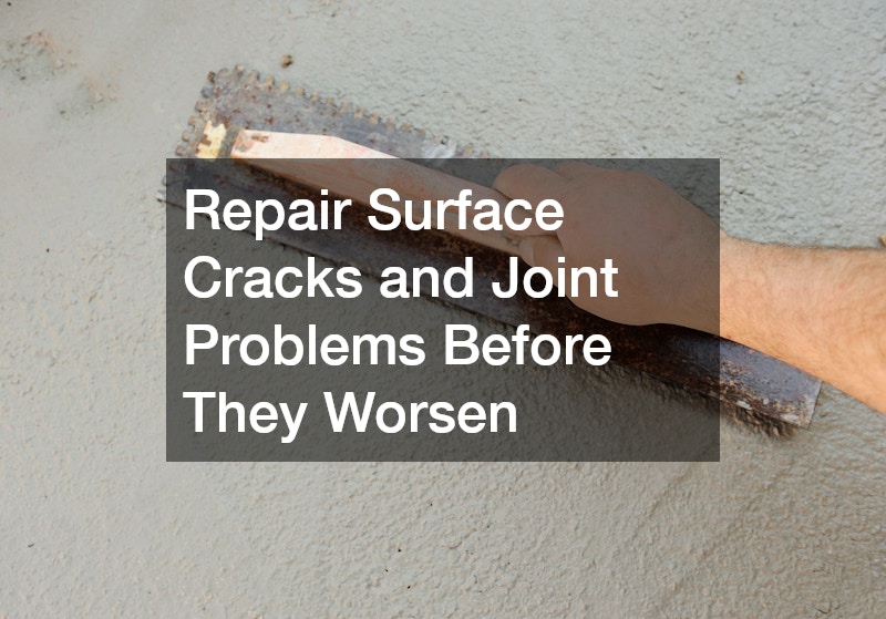 Repair Surface Cracks and Joint Problems Before They Worsen