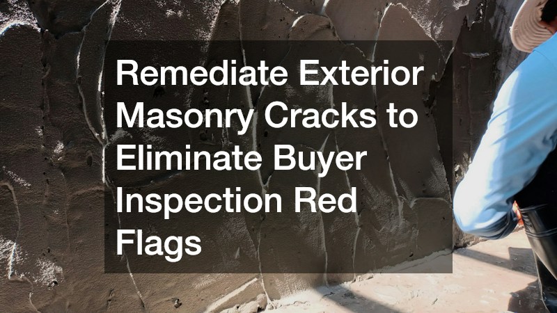 Remediate Exterior Masonry Cracks to Eliminate Buyer Inspection Red Flags