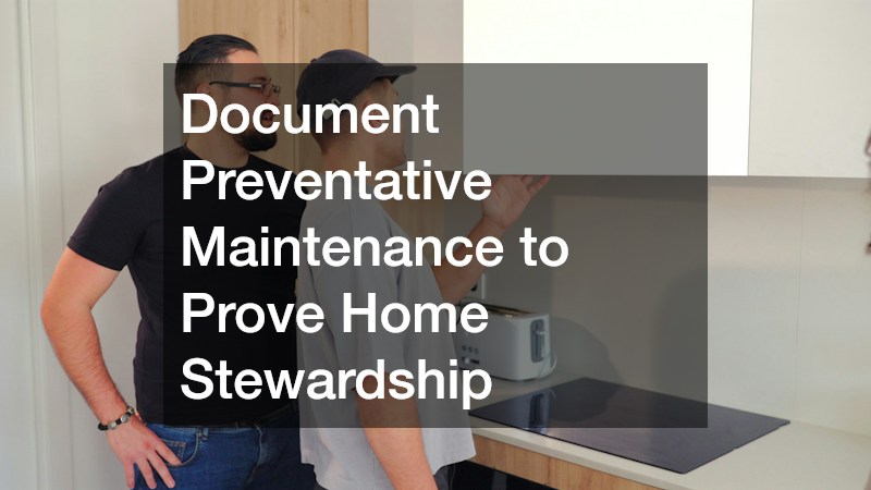 Document Preventative Maintenance to Prove Home Stewardship
