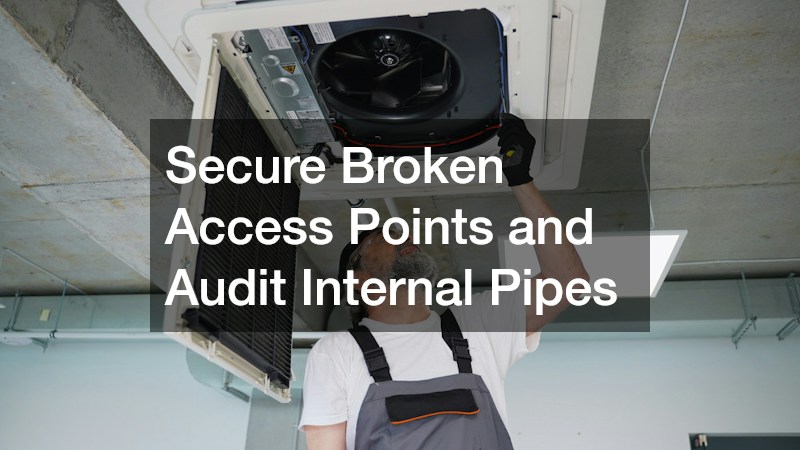 Secure Broken Access Points and Audit Internal Pipes