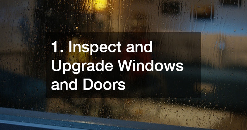1. Inspect and Upgrade Windows and Doors
