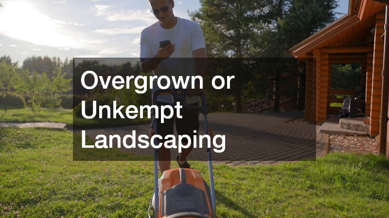 Overgrown or Unkempt Landscaping