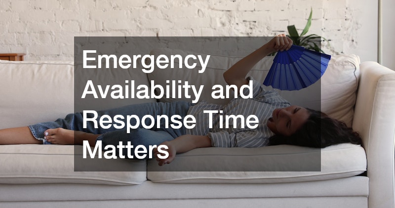 Emergency Availability and Response Time Matters
