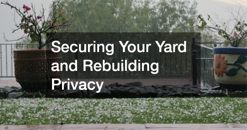 Securing Your Yard and Rebuilding Privacy