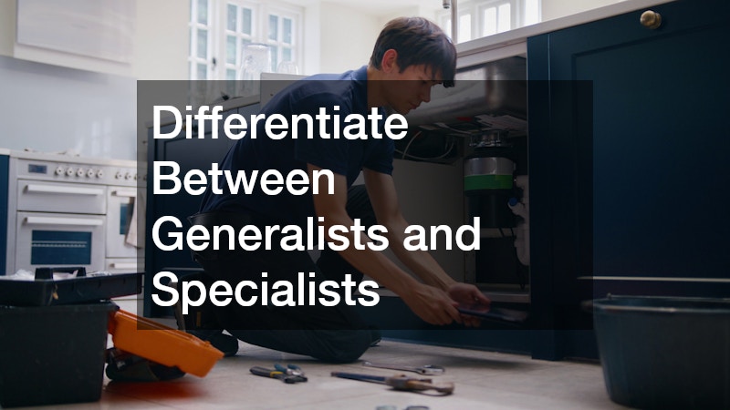 Differentiate Between Generalists and Specialists