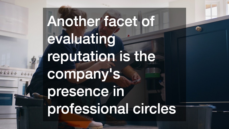 Another facet of evaluating reputation is the company