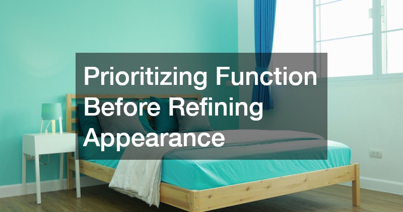 Prioritizing Function Before Refining Appearance