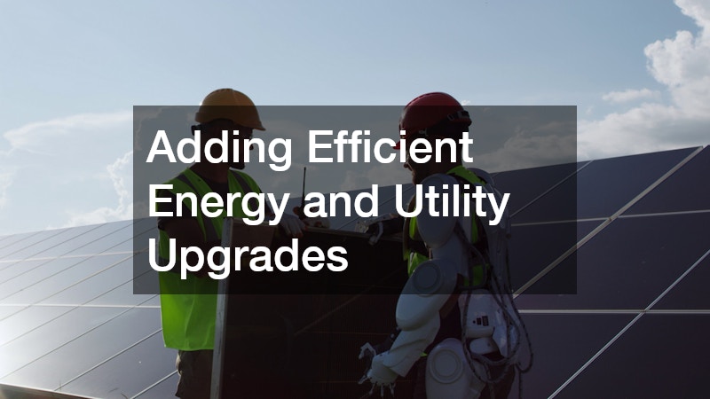 Adding Efficient Energy and Utility Upgrades