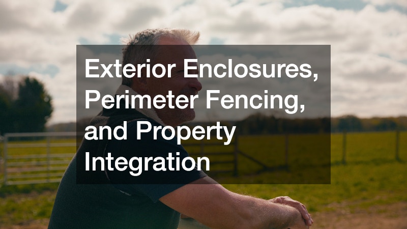 Exterior Enclosures, Perimeter Fencing, and Property Integration