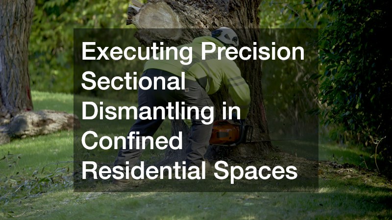 Executing Precision Sectional Dismantling in Confined Residential Spaces