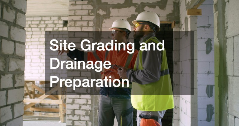 Site Grading and Drainage Preparation